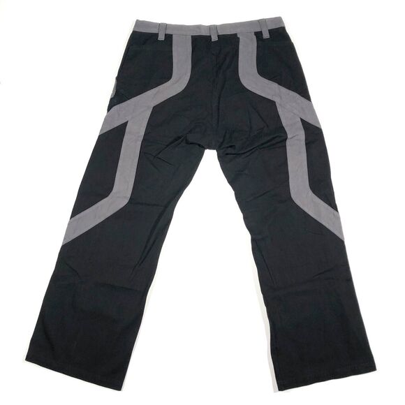 Pluto Love Story Vertigo Pants Black Grey size XL 38x31 Streetwear B29 - Picture 6 of 8